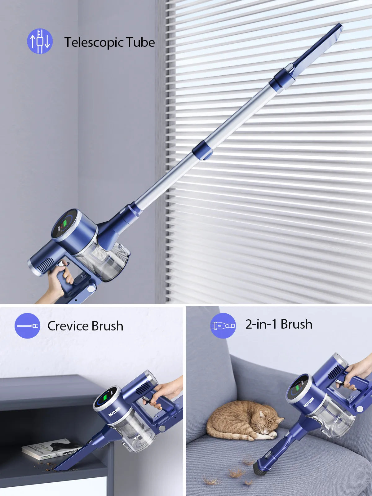 400W Suction Power Cordless vacuum cleaners Smart home appliance