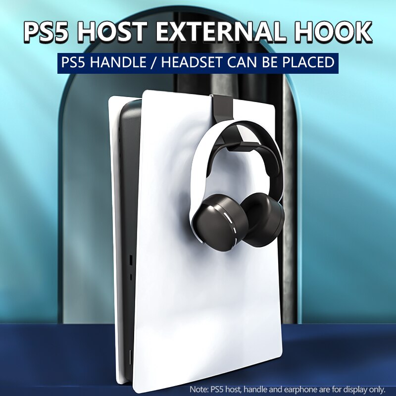2PCS Headphone Wall Mount Holder Bracket Hanger Storage Stand Rack for PS5