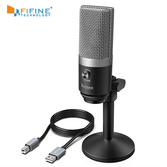 FIFINE USB Microphone for laptop and Computers for Recording Streaming Voice overs Podcasting for Audio&amp;Video K670 - IZZY Electronics 